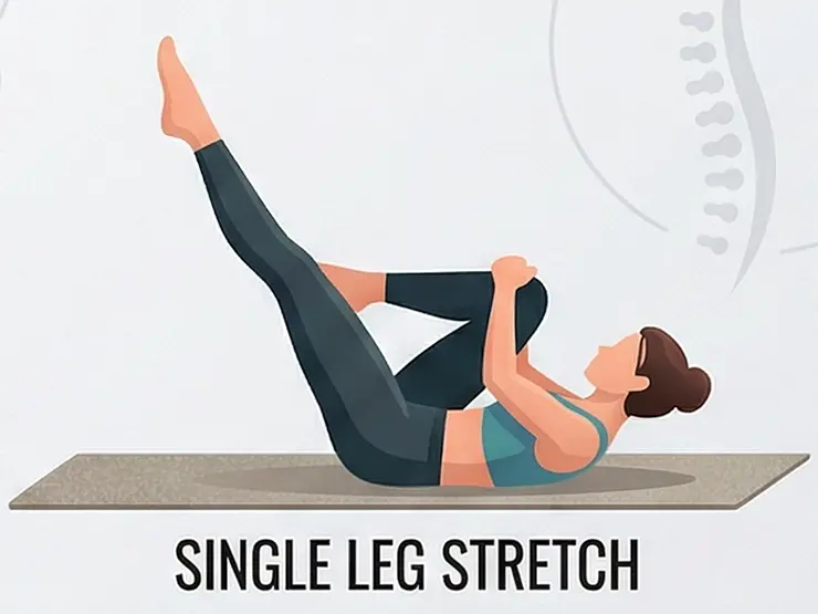 Single Leg Stretch Pilates