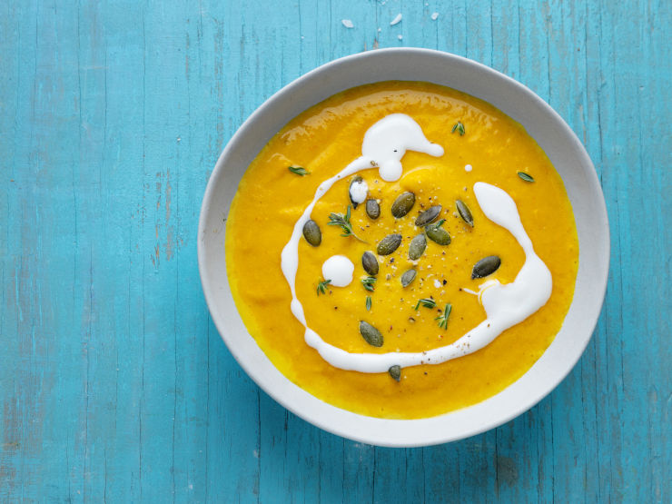 Einfache Kürbissuppe