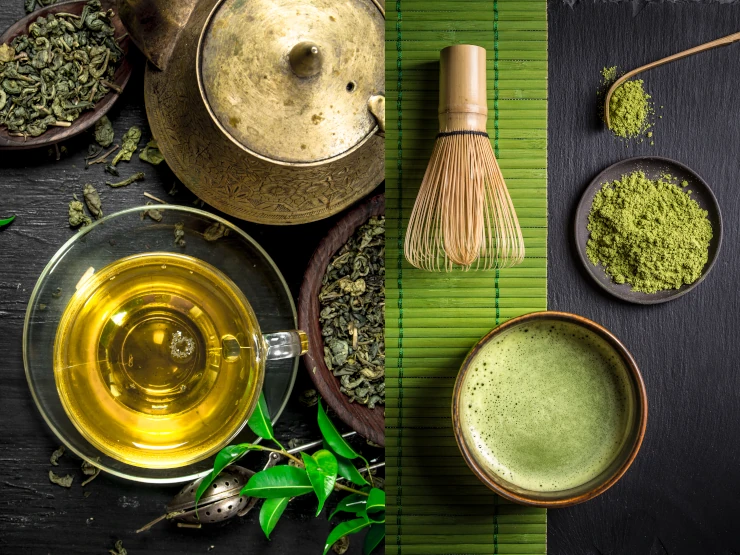 Matcha-Tee vs. Grüner Tee